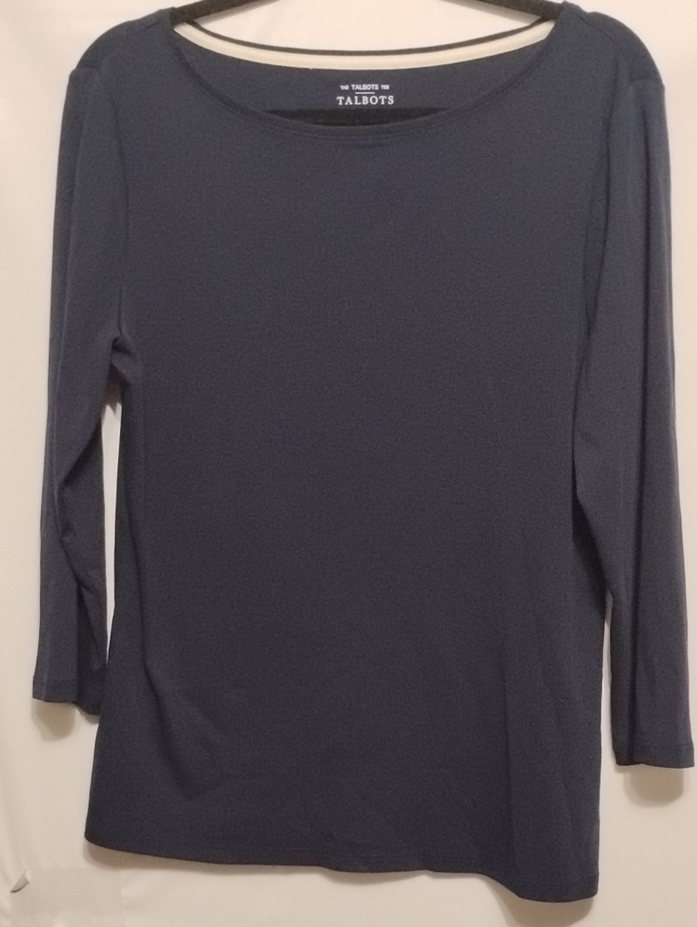 Talbots Navy Blue Long Sleeve Crew‎ Neck Tee